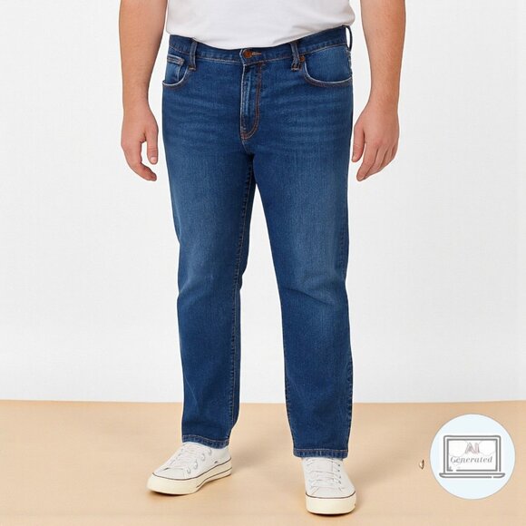 Silver Mens Machray Athletic Fit Straight Leg Jeans Stretch Denim Size W36/L30 - Picture 1 of 12